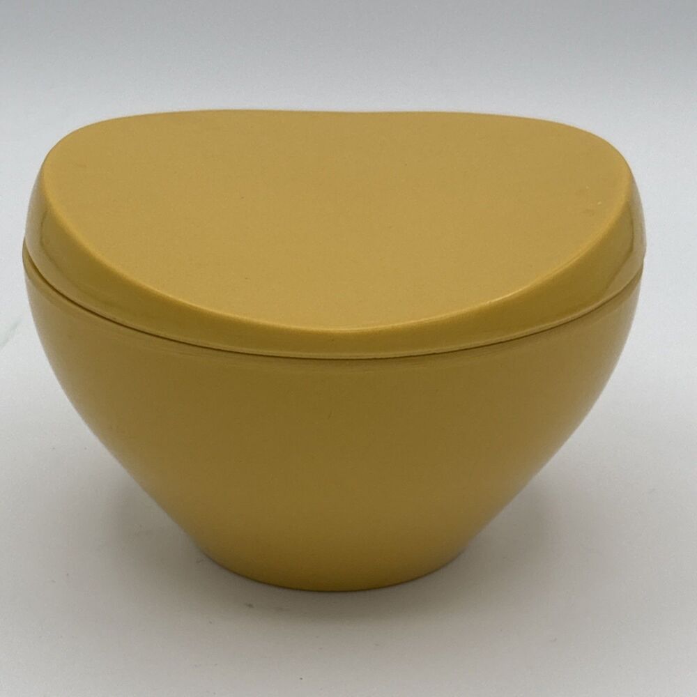 Vintage MCM Prolon Melamine  Sugar Bowl W/Lid 7408 - Yellow